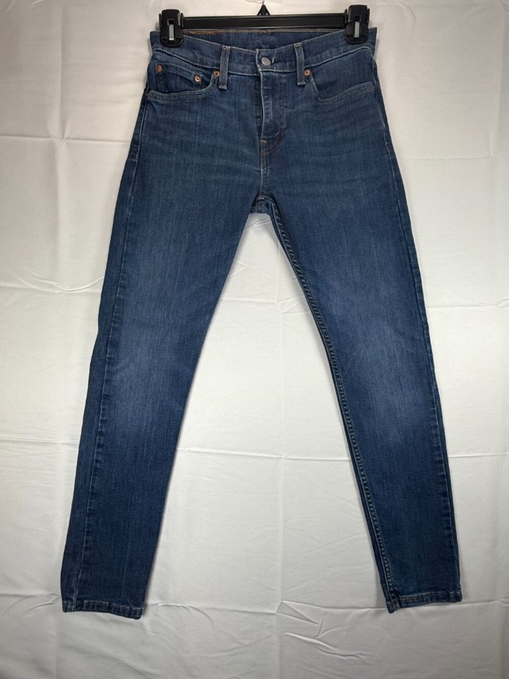 Levis 512 Perfectly Slimming Straight Womens Jeans 29x32 Dark Wash Denim